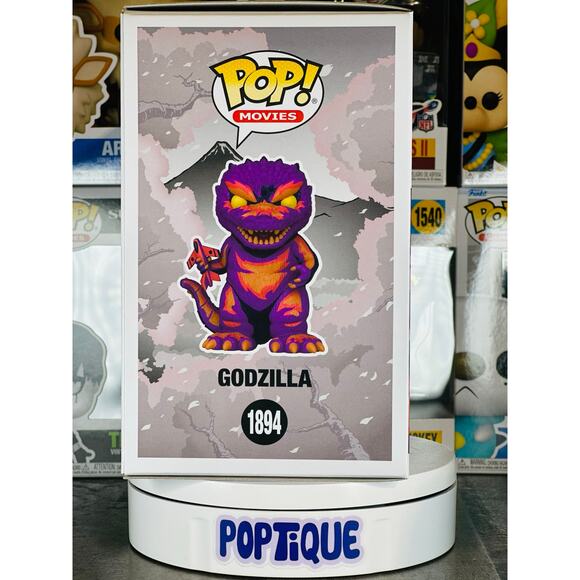 Godzilla Retro Futurism Art Godzilla Premium Funko Pop! #1894 - Picture 4 of 6